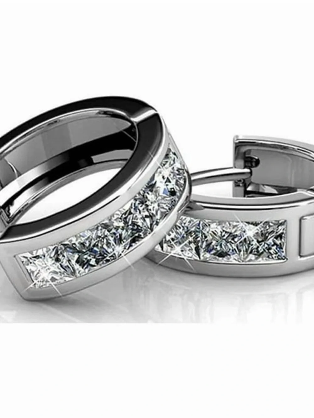 Swarovski hoop earrings
